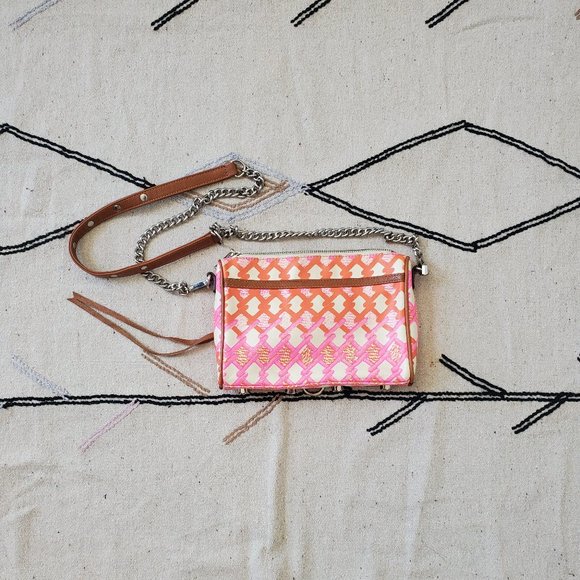 Rebecca Minkoff Bags | Rebecca Minkoff Mini Mac | Color: Brown/Orange/Pink/Silve - Picture 6 of 7
